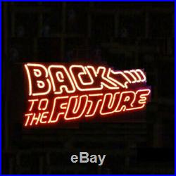 New Back To The Future Neon Light Sign 20/"x16/" Real Glass Bar Beer Arcade