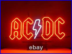17 AC DC Beer Neon Sign Lamp Light Visual Bar Pub Room Garage MM