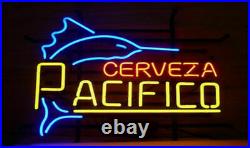 17X14 Cerveza Pacifico Swordfish Real Neon Sign Pub Beer Bar Lamp Home Decor