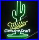17X14-Miller-Genuine-Draft-Cactus-Logo-REAL-GLASS-NEON-SIGN-BEER-BAR-PUB-LIGHT-01-ulq