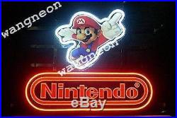17X14 Nintendo Super Mario Beer Bar Real Neon Light Sign FAST FREE SHIPPING