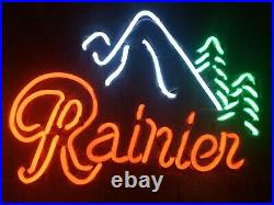 17x13 New Rainier Beer Neon Sign Real Glass Handmade Neon Signs USA Stock