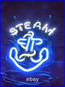 17x14 Anchor Steam Beer Neon Sign Lamp Light Visual Bar Pub Room Garage MM