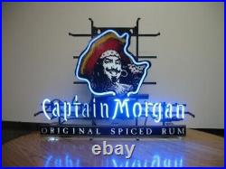 17x14 Captain Morgan Spiced Rum Neon Sign Lamp Light Visual Bar Club Pub MM