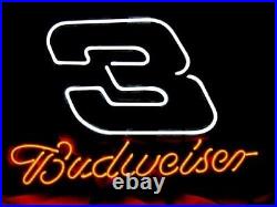 17x14 Nascar Dale Earnhardt Neon Sign Lamp Pub Beer Light Bar Glass Artwork