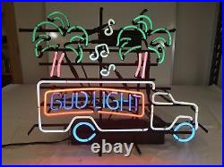 17x14Bud Light Lorry Neon Sign Light Store Open Beer Bar Pub Wall Hanging Gift