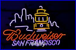 17x14Budweiser San Francisco Neon Sign Light Beer Bar Pub Wall Decor Handcraft