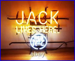 17x14JACK LIVES HERE Neon Sign Light Beer Bar Pub Home Room Wall Decor Gift