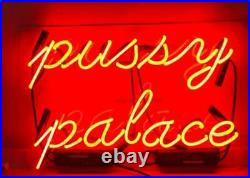 17x14Pussy Palace Neon Sign Light Beer Bar Pub Wall Hanging Handcraft Artwork