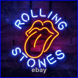 17x14ROLLING STONES Neon Sign Light Beer Bar Pub Studio Party Wall Decor Gift