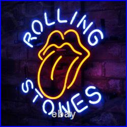 17x14ROLLING STONES Neon Sign Light Beer Bar Pub Studio Party Wall Decor Gift