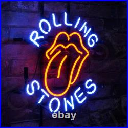 17x14ROLLING STONES Neon Sign Light Beer Bar Pub Studio Party Wall Decor Gift