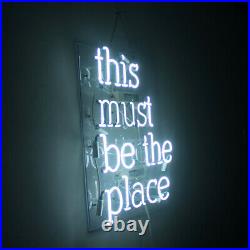17x14This Must Be The Place Neon Sign Light Beer Bar Pub Wall Hanging Artwork