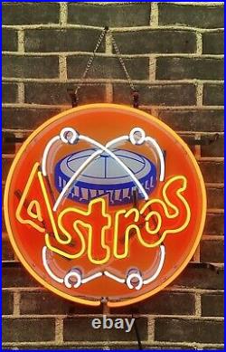 17x17 Houston Astros neon Sign With HD Vivid Printing Visual Beer Artwork L