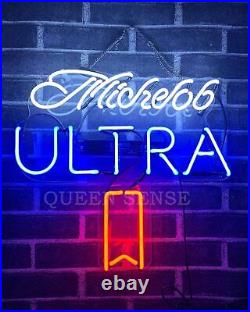 17x17 Michelob Ultra Beer Acrylic Neon Sign Light Lamp Windows Wall Decor Room