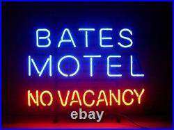 18x14 BATES MOTEL NO VACANCY Neon Light Sign Decor Garage Beer Vintage Sign