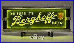 1929 Prohibition Era Berghoff Beer Neon Advertising Sign Lackner Cincinnati, OH