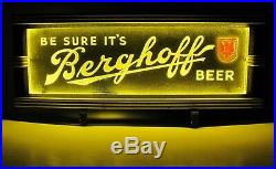 1929 Prohibition Era Berghoff Beer Neon Advertising Sign Lackner Cincinnati, OH