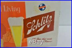 1960 Vintage Collectible Schlitz Beer Neon Light Bar Sign