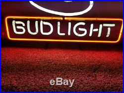 1980s bud light beer spuds Mackenzie dog head neon light up sign anheuser Busch