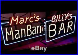 19LED NEON LIGHT SIGN CUSTOM NAME & TEXT BEER BAR HOMEParty Decor