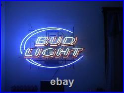 19x15BUD LIGHT Neon Sign Light Beer Bar Pub Wall Hanging Visual Artwork Decor