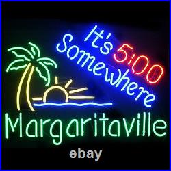 19x15Margaritaville It's 500 Somewhere Neon Sign Light Beer Bar Wall Hanging