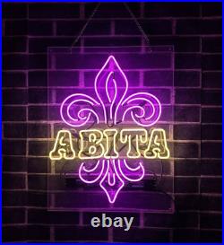 20'' Abita Beer Bar Acrylic Neon Sign Light Lamp Visual Artwork Glass Decor Z163
