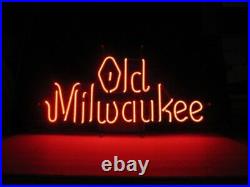 20 Old Milwaukee Neon Sign Light Lamp Visual Beer Bar Decor Artwork Pub L1235