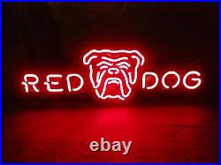 20 Red Dog Beer Flex LED Neon Sign Light Lamp Bar Club Pub Show Artwork