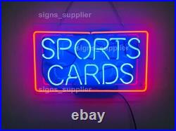 20 Sports Cards Acrylic Neon Sign Lamp Light Visual Bar Beer Collection L1405