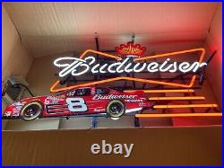 2008 Budweiser beer Dale Earnhardt Jr #8 nascar racing Neon Light up sign NOS