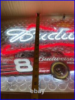 2008 Budweiser beer Dale Earnhardt Jr #8 nascar racing Neon Light up sign NOS