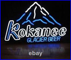 20x14 Kokanee Glacier Beer Mountain Neon Sign Lamp Light Display Decor Bar QL