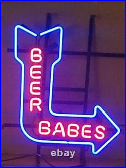 20x16 Beer Babes Arrow Neon Sign Light Lamp Visual Decor Bar Collection L1288 20x16 Beer Babes Arrow Neon Sign Light Lamp Visual Decor Bar Collection L1288