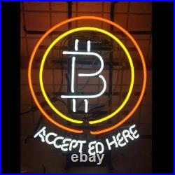 20x16 Bitcoin Here Neon Sign Light Lamp Business Bar Beer Glass Decor Club LY 20x16 Bitcoin Here Neon Sign Light Lamp Business Bar Beer Glass Decor Club LY