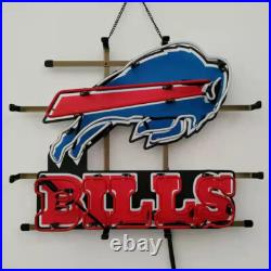 20x16 Buffalo Bills Neon Sign Light Lamp With HD Vivid Printing Beer Bar JY