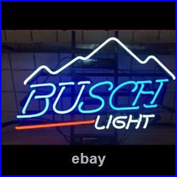 20x16 Busch Light Mountain Beer Bar Neon Light Sign Lamp Visual