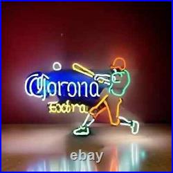 20x16 Corona Extra Beer Baseball Flex LED Neon Sign Light Lamp Bar Club Garage