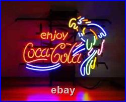 20x16 Enjoy Coca Cola Coke Parrot Neon Sign Lamp Light Visual Beer Bar Pub LY