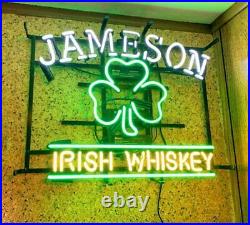 20x16 New Jameson Irish Whiskey Neon Light Sign Beer Bar Lamp Display Artwork