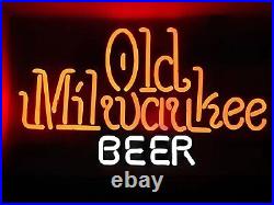 20x16 Old Milwaukee Beer Flex LED Neon Sign Light Lamp Bar Club Pub Show