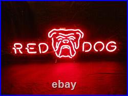 20x16 Red Dog Shop Neon Sign Light Lamp Visual Collection Decor Artwork Beer