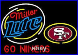 20x16 San Francisco 49ers Go Niners Beer Neon Sign Lamp Light Display Decor QL 20x16 San Francisco 49ers Go Niners Beer Neon Sign Lamp Light Display Decor QL