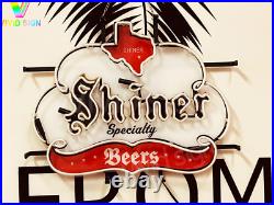 20x16 Shiner Bock Beer Specialty Texas Neon Light Sign Lamp HD Vivid Printing