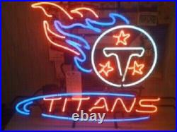 20x16 Tennessee Titans Beer Light Neon Sign Lamp Visual Collection Decor L