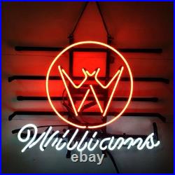 20x16 Williams Pinball Pool Neon Sign Visual Real Glass Beer Bar Room Decor MM