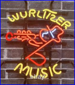 20x16 Wurlitzer Music Trumpet Jukeboxes Neon Sign Light Lamp Beer Bar JY 20x16 Wurlitzer Music Trumpet Jukeboxes Neon Sign Light Lamp Beer Bar JY