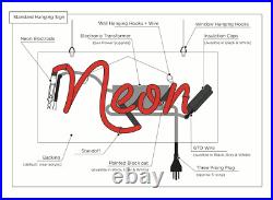 20x16Beer Garden Arrow Neon Sign Light Bar Pub Wall Hanging Nightlight Artwork