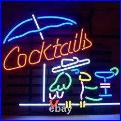 20x16Cocktails Neon Sign Light Beer Bar Pub Wall Decor Nightlight Artwork Gift